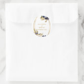 Sticker Rond Aquarelle d'automne (Sac)