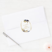 Sticker Rond Aquarelle d'automne (Enveloppe)