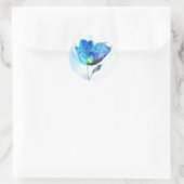 Sticker Rond Aquarelle de fleurs (Sac)