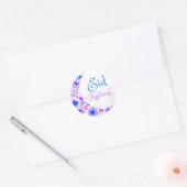 Sticker Rond Aquarelle de l'Aïd Moubarak (Enveloppe)