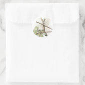 Sticker Rond Aquarelle de Pray Mantis (Sac)
