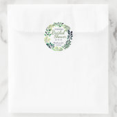 Sticker Rond Aquarelle de verdure | Remerciements pour une douc (Sac)