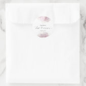 Sticker Rond aquarelle décoration Première communion fille (Sac)