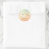Sticker Rond Aquarelle Dreamy Sunset Cloud 9 Merci (Sac)