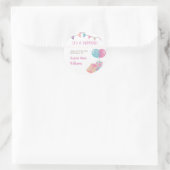 Sticker Rond Aquarelle et ballons | Parti surprise (Sac)