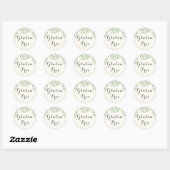 Sticker Rond Aquarelle Farmhouse Gluten Gratuit (Feuille)