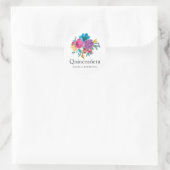 Sticker Rond Aquarelle Fiesta Quinceañera (Sac)