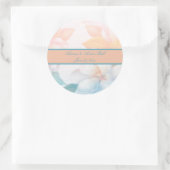 Sticker Rond Aquarelle Fleurs Pastel (Sac)