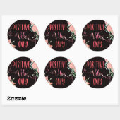 Sticker Rond Aquarelle fleurs rose vitres positives seulement n (Feuille)