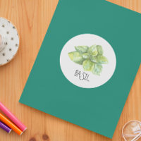Aquarelle Herbe Basil
