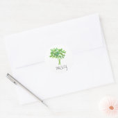 Sticker Rond Aquarelle Herbe Parsley (Enveloppe)