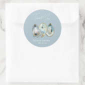 Sticker Rond Aquarelle Huître (Sac)