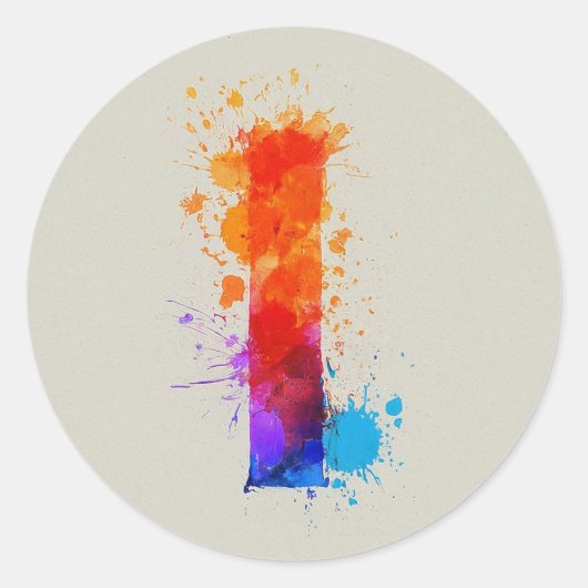 Sticker Rond Aquarelle I (Devant)