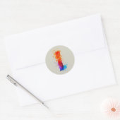 Sticker Rond Aquarelle I (Enveloppe)