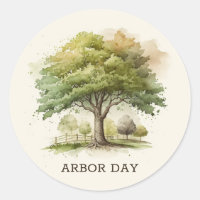 Aquarelle. Jour de l'Arbor Environnement et écolog