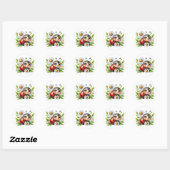 Sticker Rond Aquarelle Ladybug (Feuille)
