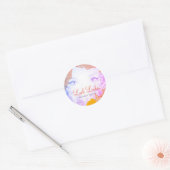 Sticker Rond Aquarelle Lash Extensions Beauté Business (Enveloppe)