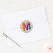 Sticker Rond Aquarelle M (Enveloppe)
