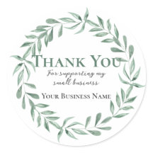 Aquarelle Merci de couronne d'eucalyptus feuillus