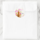 Sticker Rond Aquarelle moderne bouilloire islamique Aïd moubara (Sac)