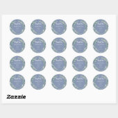Sticker Rond Aquarelle olive feuille Mariage Merci Favoriser (Feuille)