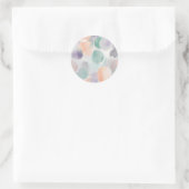 Sticker Rond Aquarelle Pastel douce (Sac)
