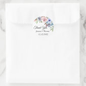 Sticker Rond Aquarelle Peony Fleurs Merci Mariage Faveur C (Sac)