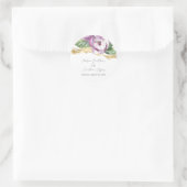 Sticker Rond Aquarelle romantique Magnolia (Sac)