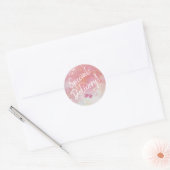 Sticker Rond Aquarelle rose - Enveloppe de livraison spéciale (Enveloppe)