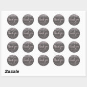Sticker Rond Aquarelle rose pâle Confetti Mariage Faveur (Feuille)