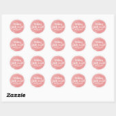 Sticker Rond Aquarelle rouge rendant les esprits brillants vaca (Feuille)