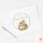 Sticker Rond aquarelle st patrick baby shower classique rond st (Enveloppe)