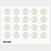 Sticker Rond Aquarelle Starfish Favoriser Sticker/Enveloppe Sce (Feuille)