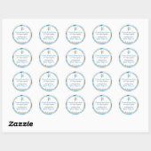 Sticker Rond Aquarelle Starfish Plage savon artisanal (Feuille)