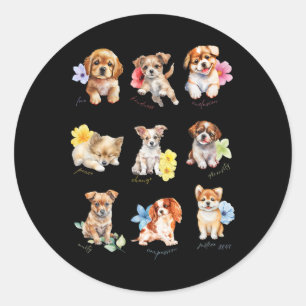Sticker Rond Aquarelle Vintage subtile Anti Trump 8647