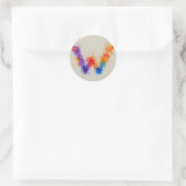 Sticker Rond Aquarelle W (Sac)