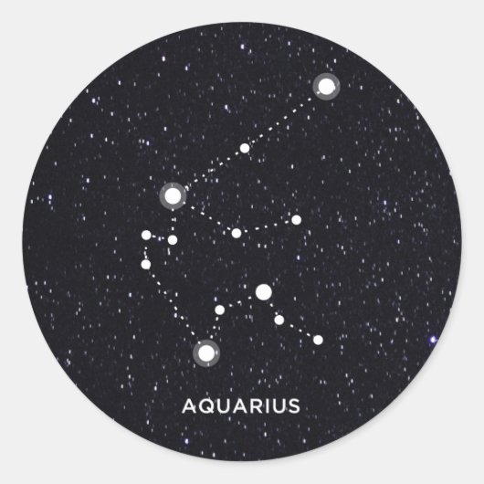 Sticker Rond Aquarius (Devant)