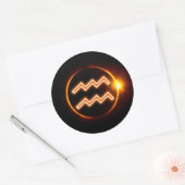 Sticker Rond Aquarius (Enveloppe)