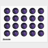 Sticker Rond Aquarius (Feuille)
