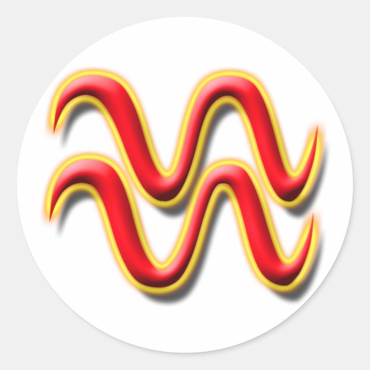 Sticker Rond Aquarius #1 (Devant)