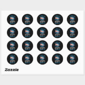 Sticker Rond Aquarius Girl Zodiac Horoscope (Feuille)
