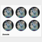 Sticker Rond Aquarius Zodiac (Feuille)