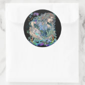 Sticker Rond Aquarius Zodiac (Sac)