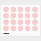 Sticker Rond Aquarius Zodiac Constellation rose moderne (Feuille)
