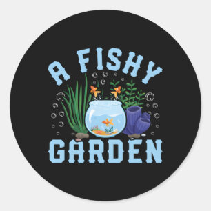 Sticker Rond Aquascaper Aquascaper Aquarium Pêche