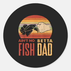 Sticker Rond Aquascaping Aquarium N'est Pas De Papa Poisson Bet