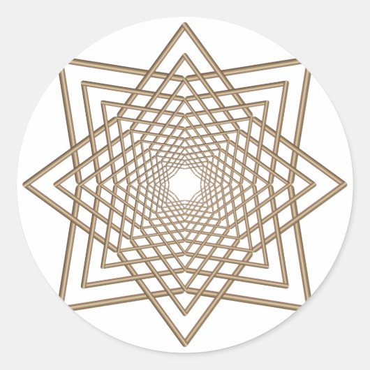 Sticker Rond arabesque moderne (Devant)
