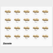 Sticker Rond Arachide (Feuille)