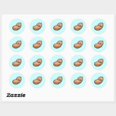 Sticker Rond Arachide pour bébé (Feuille)