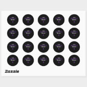 Sticker Rond Arachnoïdite Sensibilisation Arachnoïde Trouble Ch (Feuille)